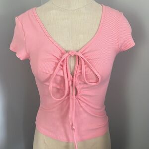 NWOT American Eagle Short Sleeve Ribbed Top Size XS